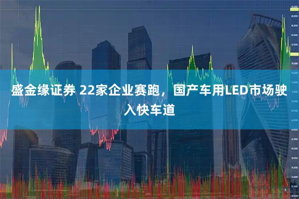 盛金缘证券 22家企业赛跑，国产车用LED市场驶入快车道
