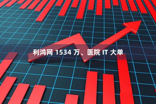 利鸿网 1534 万、医院 IT 大单
