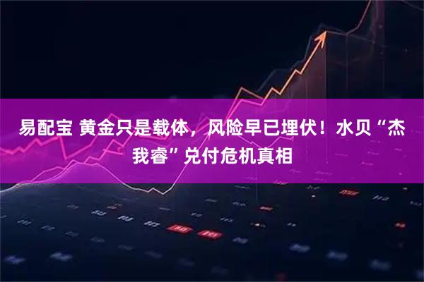 易配宝 黄金只是载体,风险早已埋伏!水贝“杰我睿”兑付危机真相
